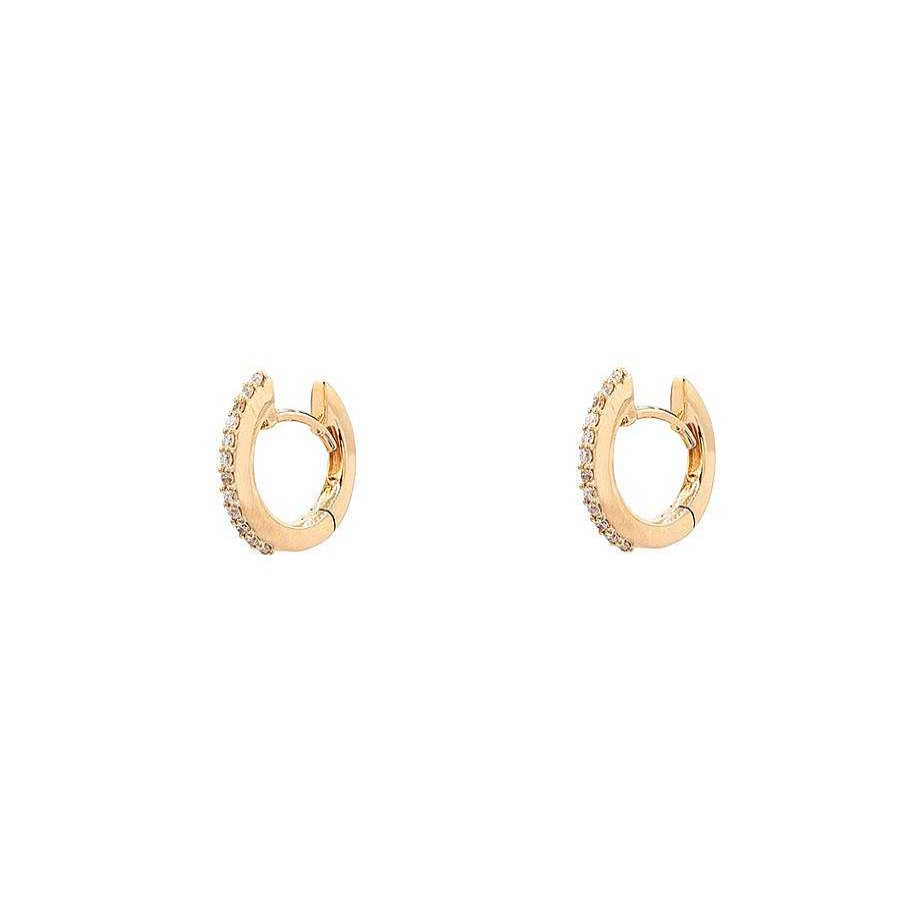 Pendientes | Aros Dember Oro Rosa Y Diamantes