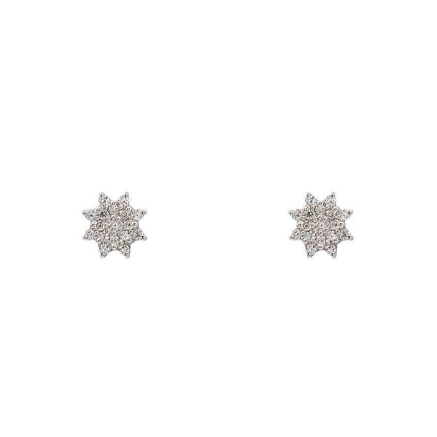 Pendientes | Pendientes Cosme Oro Blanco Y Diamantes