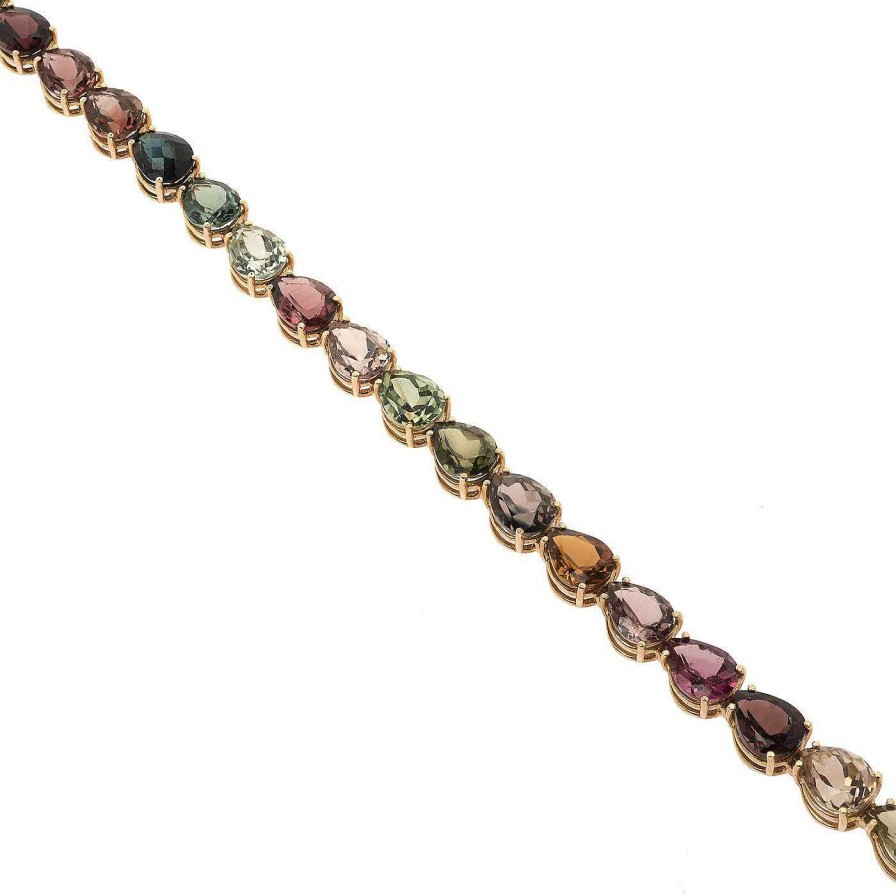 Pulseras | Pulsera Amunet De Oro Rosa De 18Kt. Y Turmalinas En Una Amplia Gama De Colores.