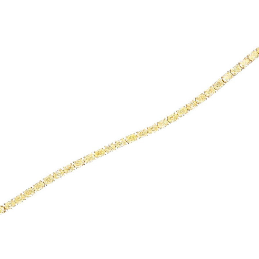 Joyeria Gordillo | Riviere Oro Amarillo Y Diamantes Fancy