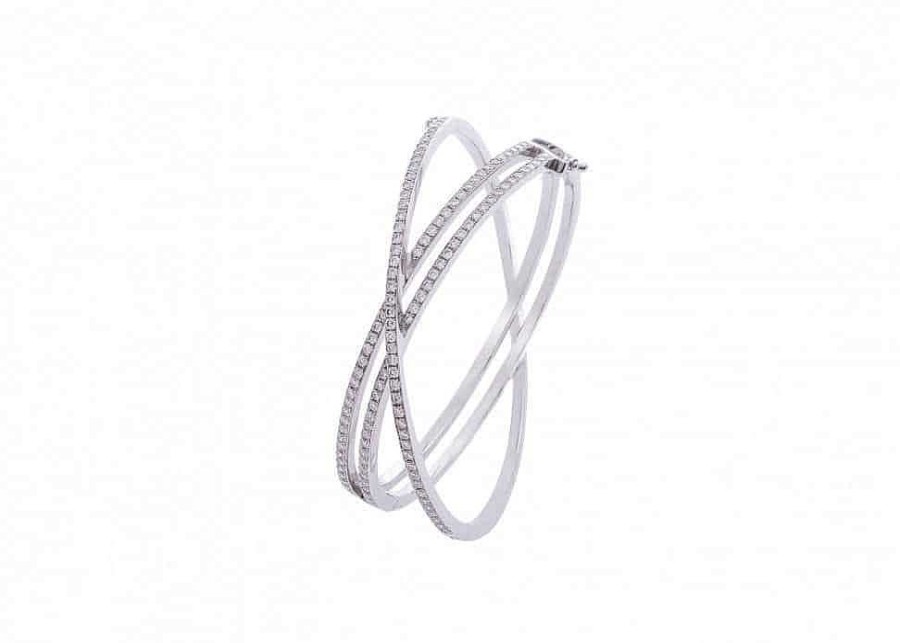 Pulseras | Pulsera R Gida Sandra De Oro Blanco Y Diamantes