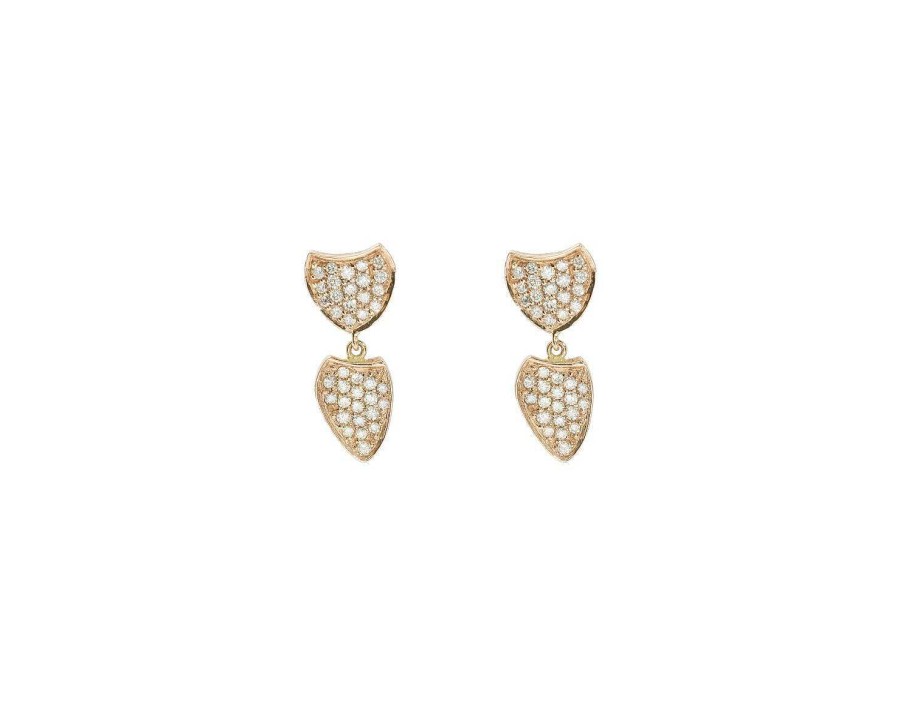 Pendientes | Pendientes Oro Rosa Y Brillantes