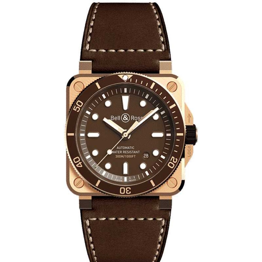 Bell & Ross | Bell Br03-92 A Bronce 42Mm A C/Cuero E/Plata