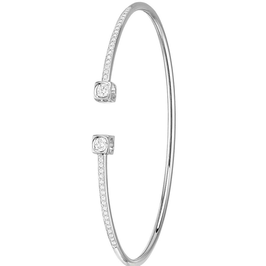 Joyeria Gordillo | Pulsera Le Cube De Oro Blanco Y Diamantes De Dinh Van