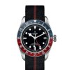 Tudor | Tudor Black Bay 41Mm Tejido Negro Y Rojo