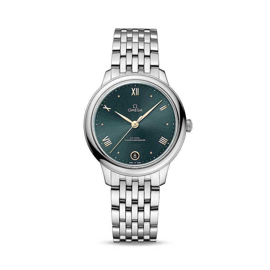 Omega | Omega De Ville Prestige 34Mm E/Verde Brazalete