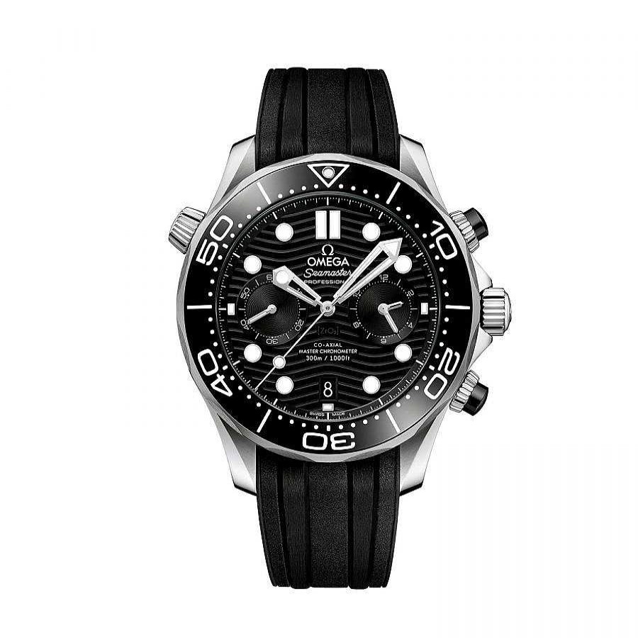 Omega | Reloj Omega Seamaster Diver Co-Axial En Acero Y Correa De Caucho Negra 44Mm.