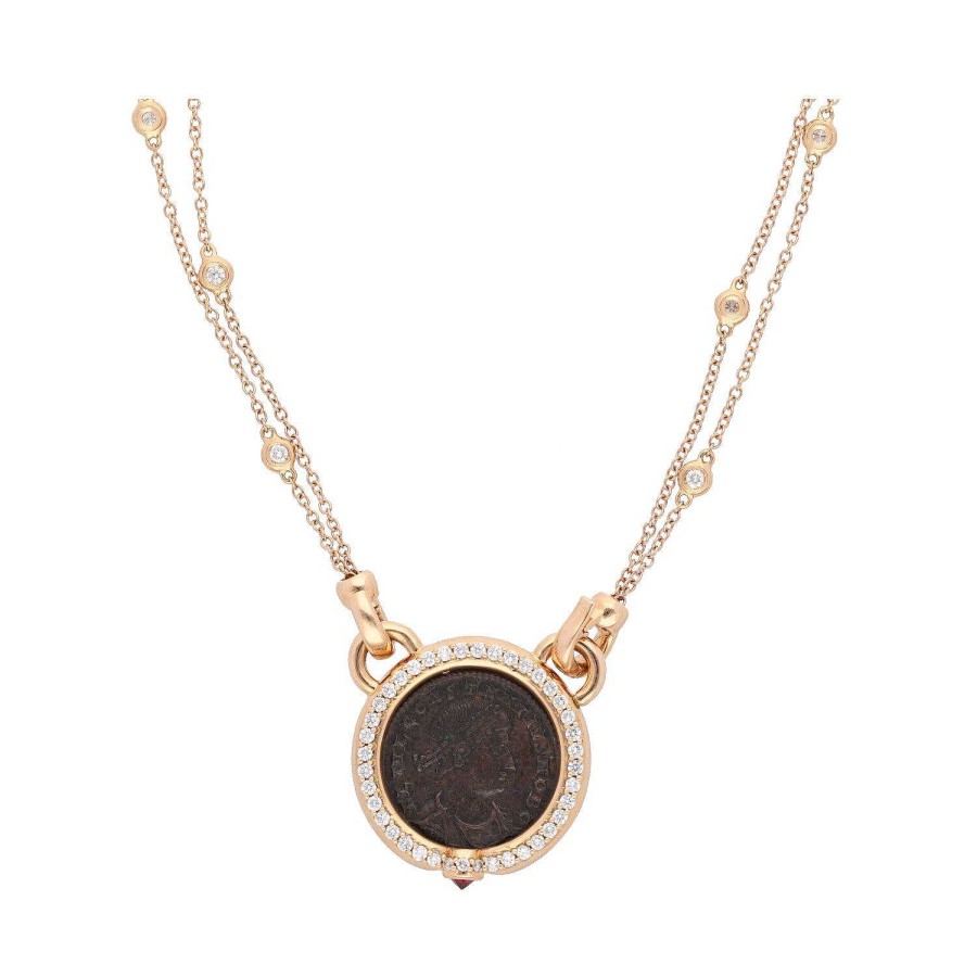 Collares y Colgantes | Gargantilla De Moneda Con Diamantes