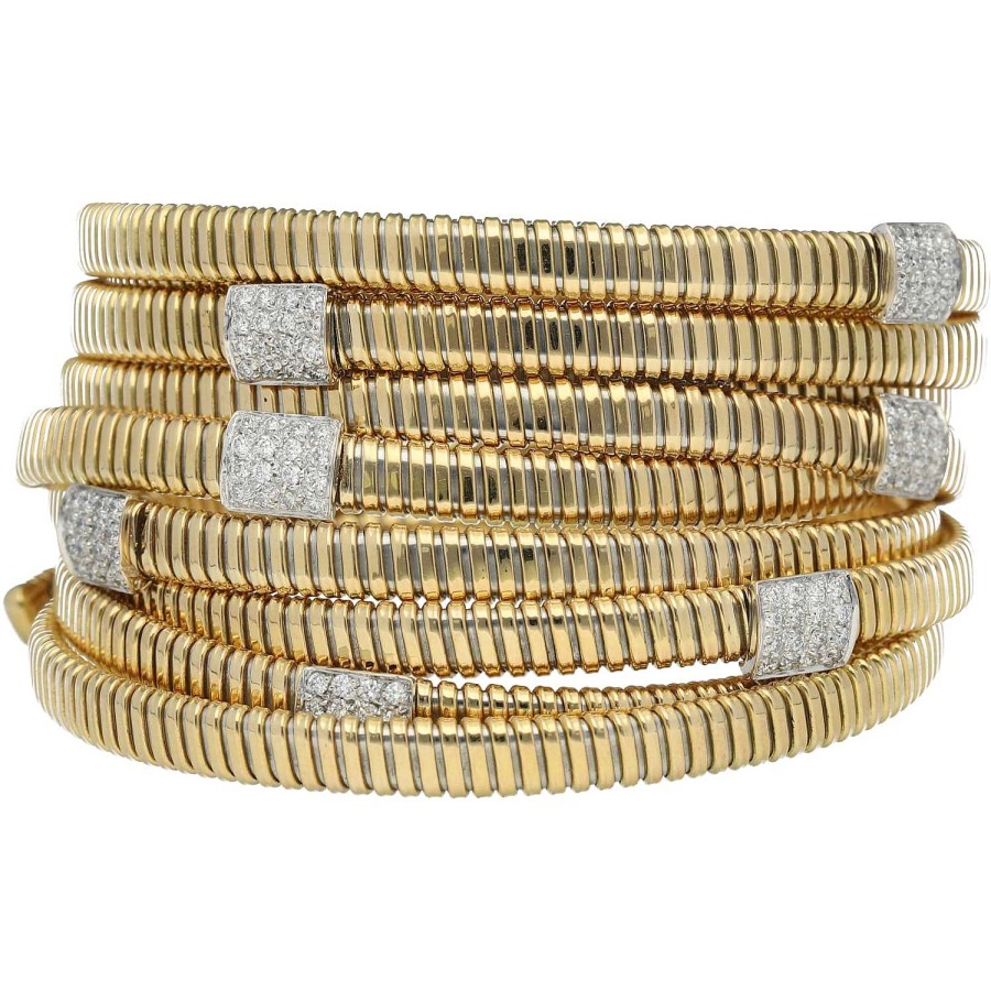 Alta Joyería | Pulsera Rocco Oro Amarillo Y Diamantes