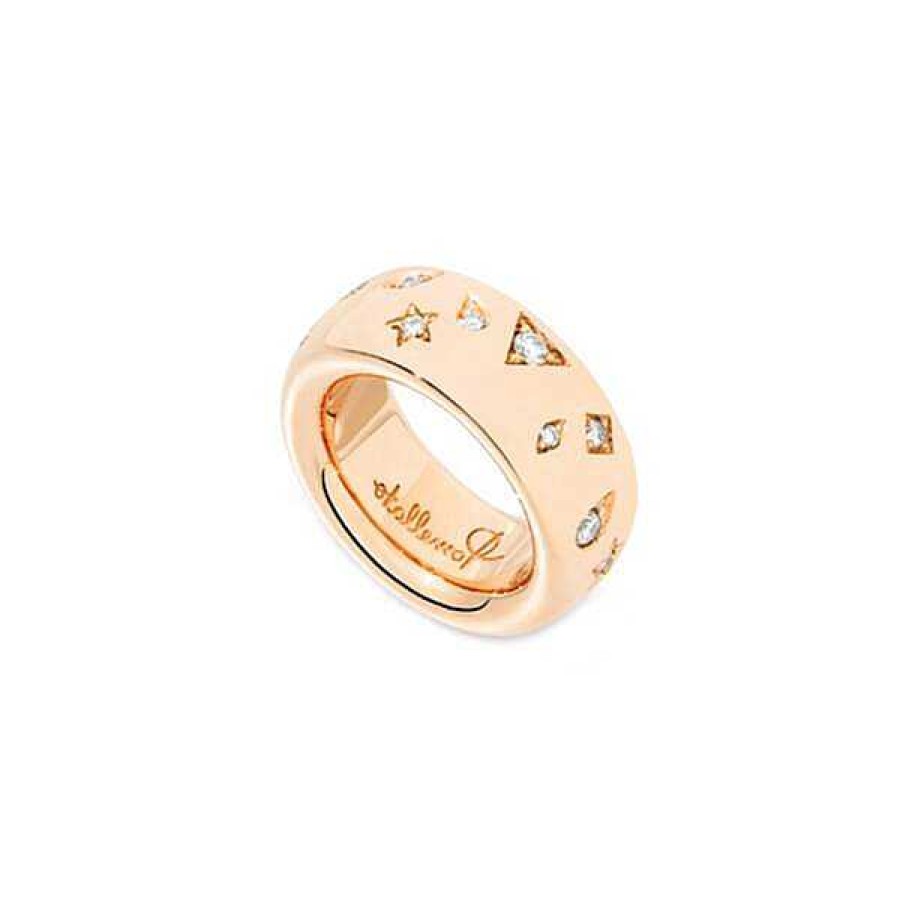 Anillos | Anillo Pomellato Ic Nica Gruesa En Oro Rosa