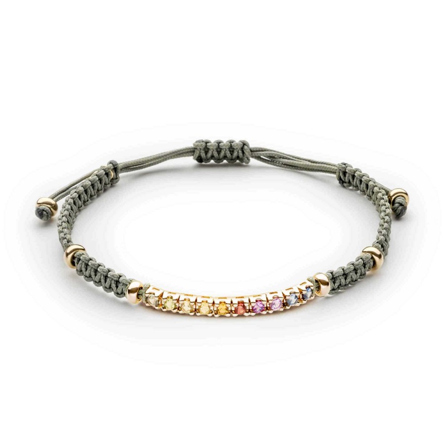 Joyeria Gordillo | Pulsera De Oro Rosa Con Zafiros