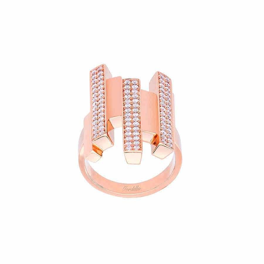 Colecciones Propias | Anillo Madison Square Oro Rosa Y Diamantes