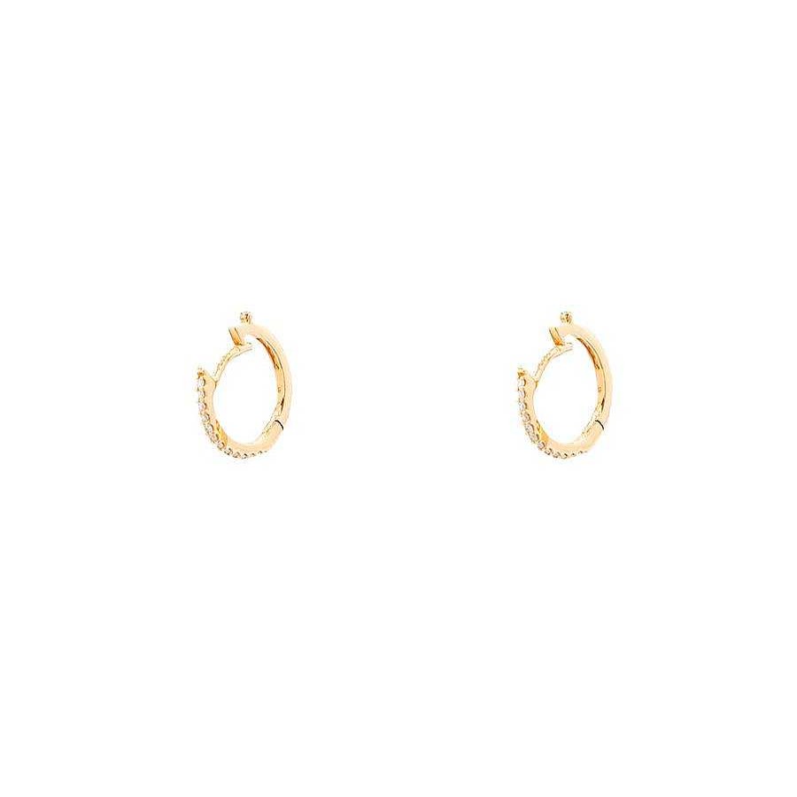 Pendientes | Aros Blas Oro Rosa Y Diamantes