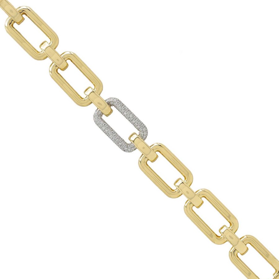 Alta Joyería | Pulsera Elit Oro Amarillo Y Diamantes