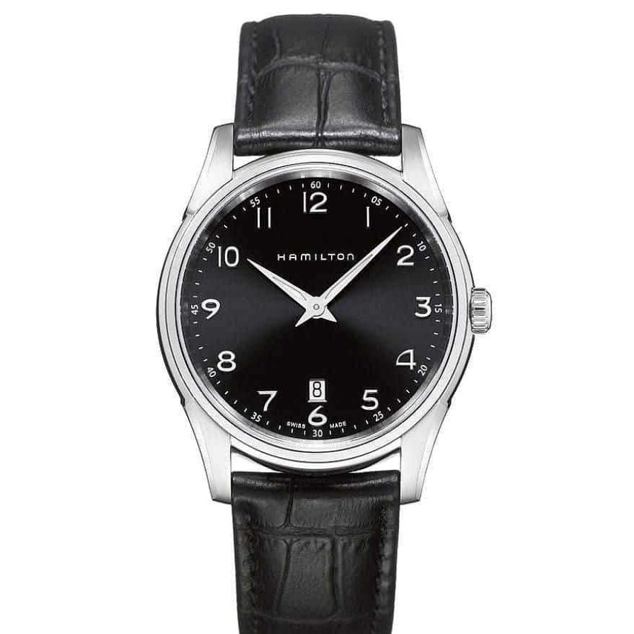 Joyeria Gordillo | Hamilton Thinline 42Mm Ac Piel Negra