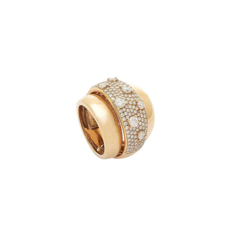 Anillos | Anillo Brienne De Oro Rosa Y Diamantes.