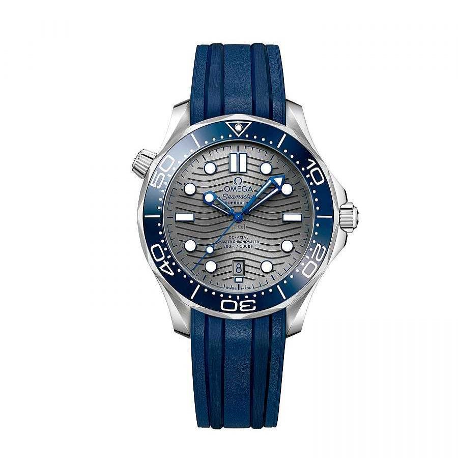 Omega | Reloj Omega Seamaster Diver Co-Axial En Acero Y Correa De Caucho Azul 42Mm.