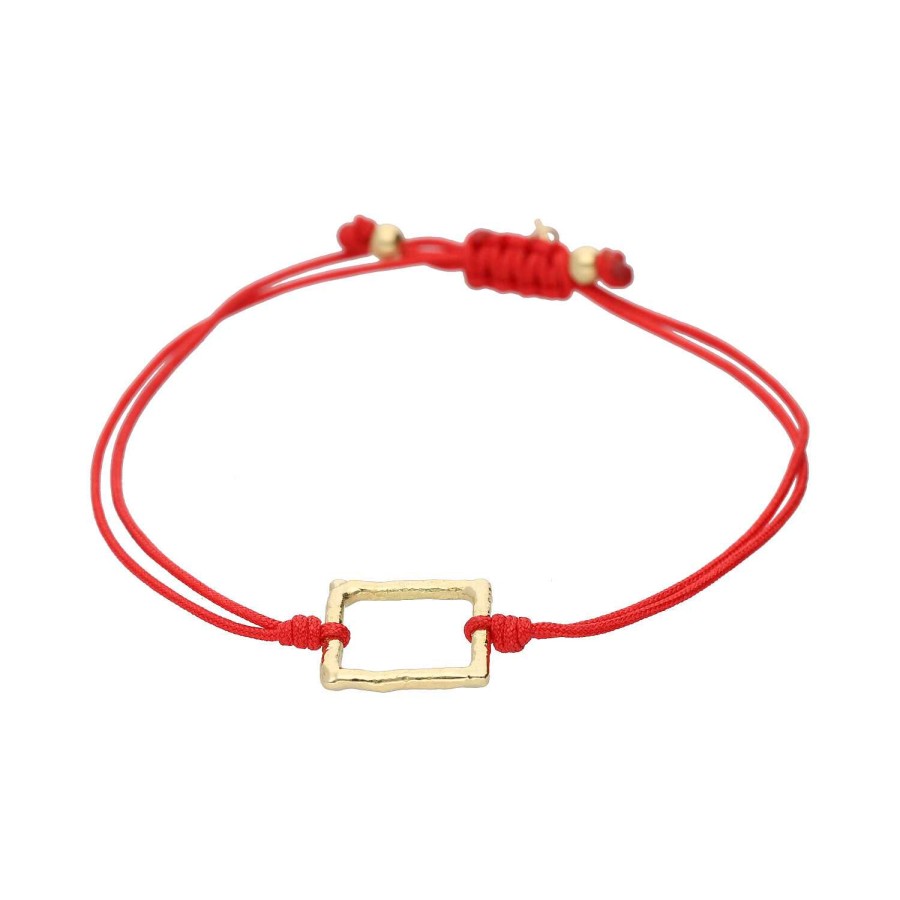 Joyeria Gordillo | Pulsera Hilo Tyre Cuadrado Grande