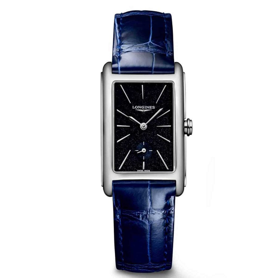 Longines | Reloj Longines Dolcevita En Acero Y Piel Azul 23 X 37Mm