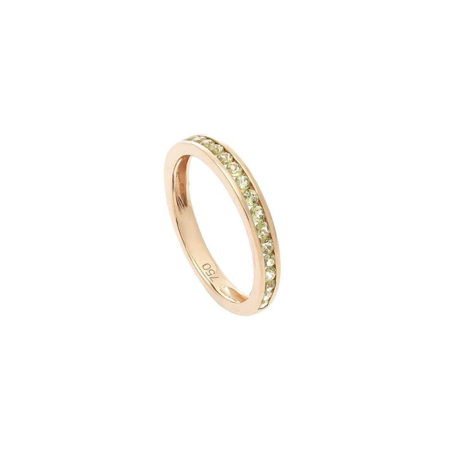 Anillos | Anillo Oro Rosa Y Peridotos Olivia