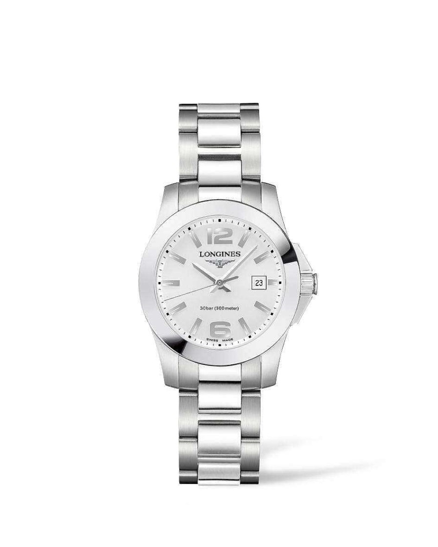 Longines | Reloj Longines Conquest Collection En Acero Y Esfera Blanca 29.5Mm