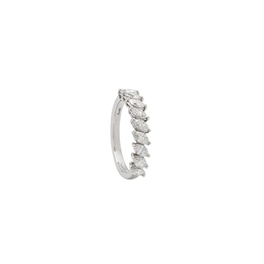 Alta Joyería | Anillo Compromiso Delia Oro Blanco Y Diamantes