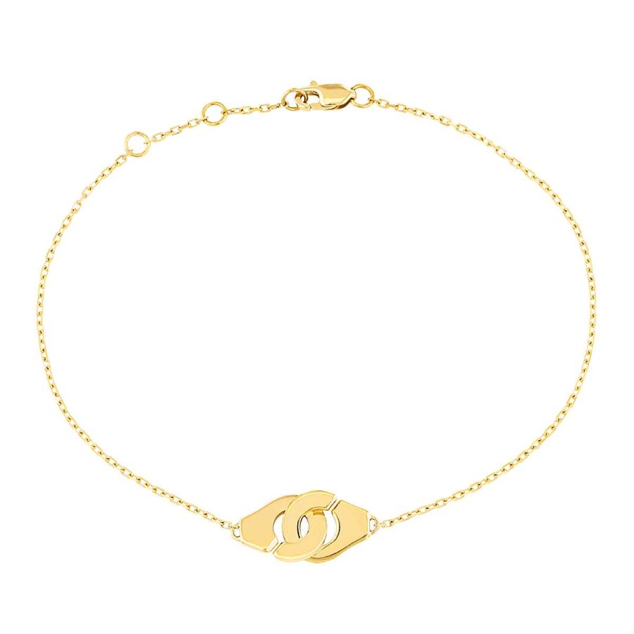 Marcas de Joyería | Pulsera Menottes De Oro Amarillo De Dinh Van