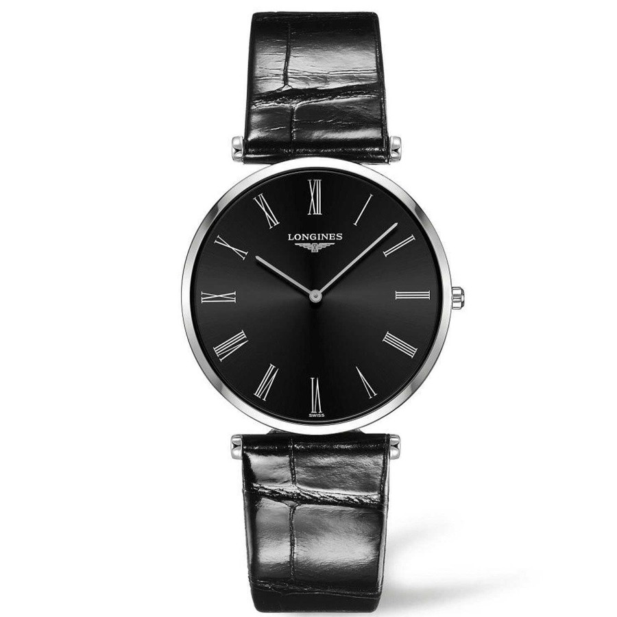 Longines | Reloj Longines Le Grande Classique En Acero Y Piel Negra 37Mm.