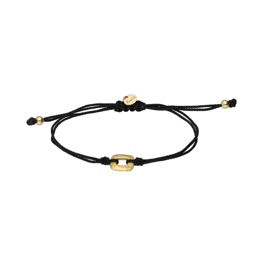 Joyeria Gordillo | Pulsera Hilo Negro Moloch Cuadrado