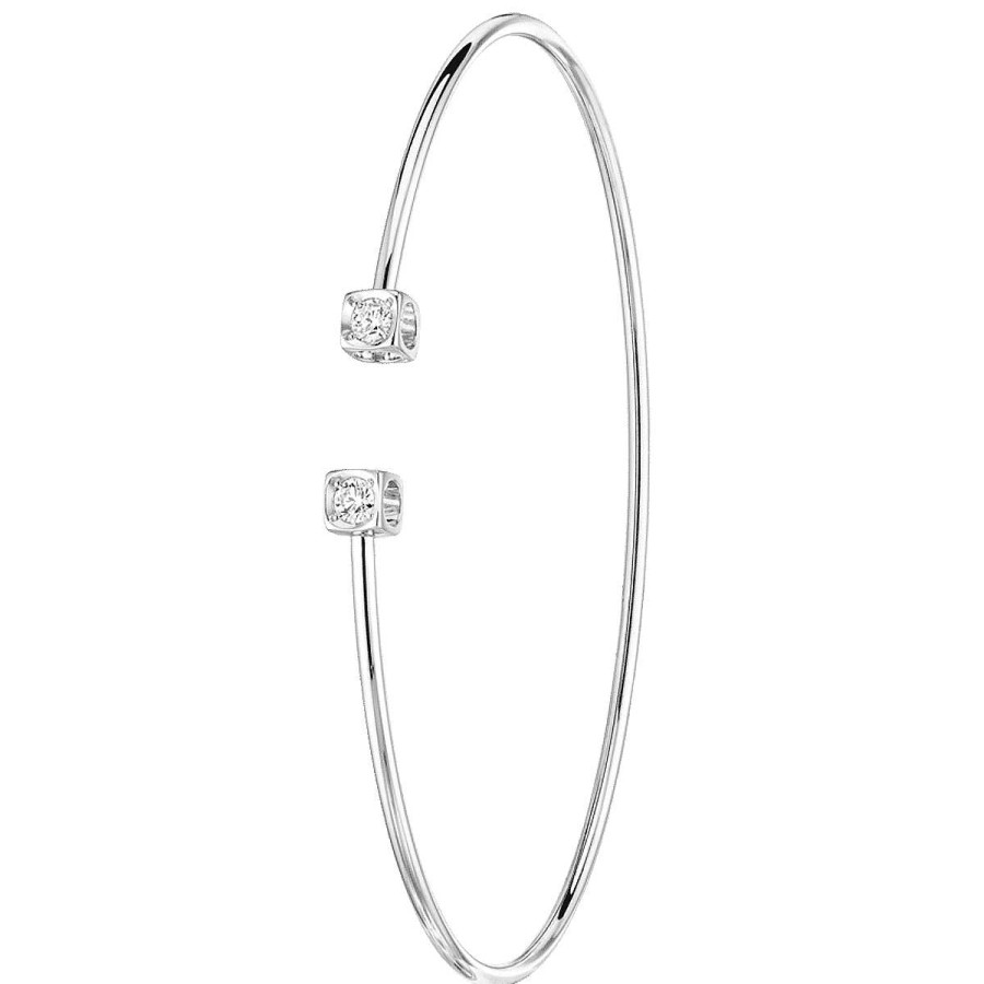 Joyeria Gordillo | Pulsera Le Cube De Oro Blanco Y Diamantes De Dinh Van