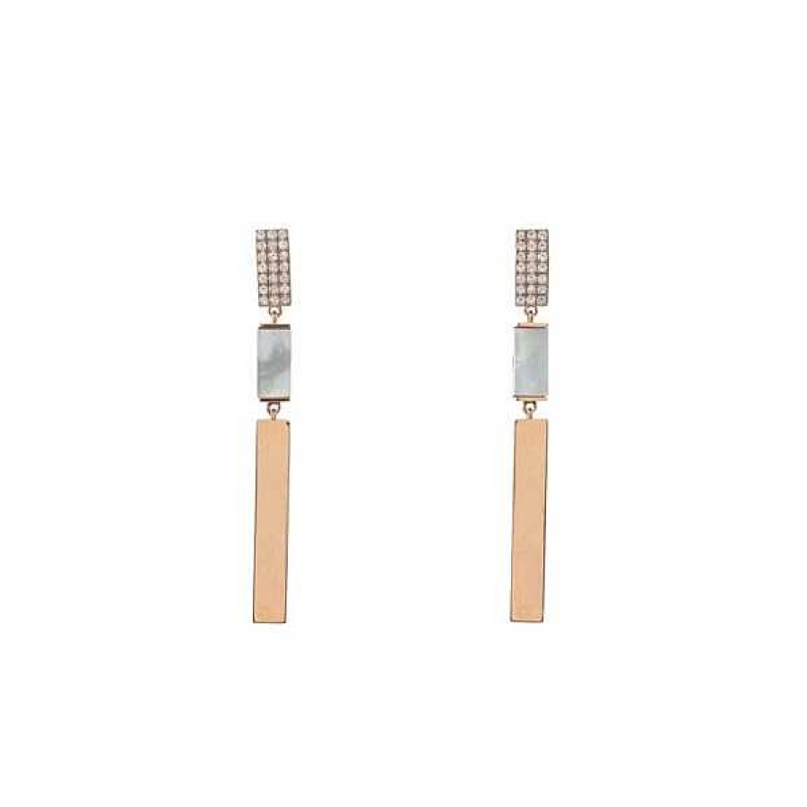 Pendientes | Pendientes Lamusica Madreperla Oro Y Diamantes