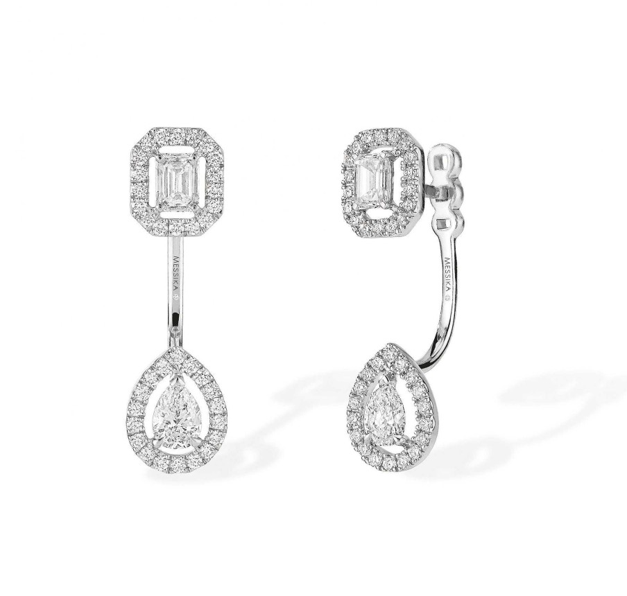 Pendientes | Pendientes My Twin De Messika En Oro Blanco Y Diamantes.