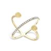 Anillos | Anillo Cruzado Oro 18Kt Y Brillantes