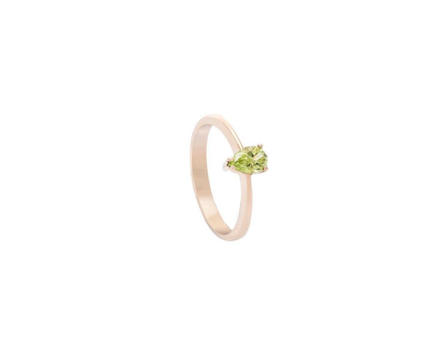 Anillos | Sortija Oro Rosa Y Peridoto