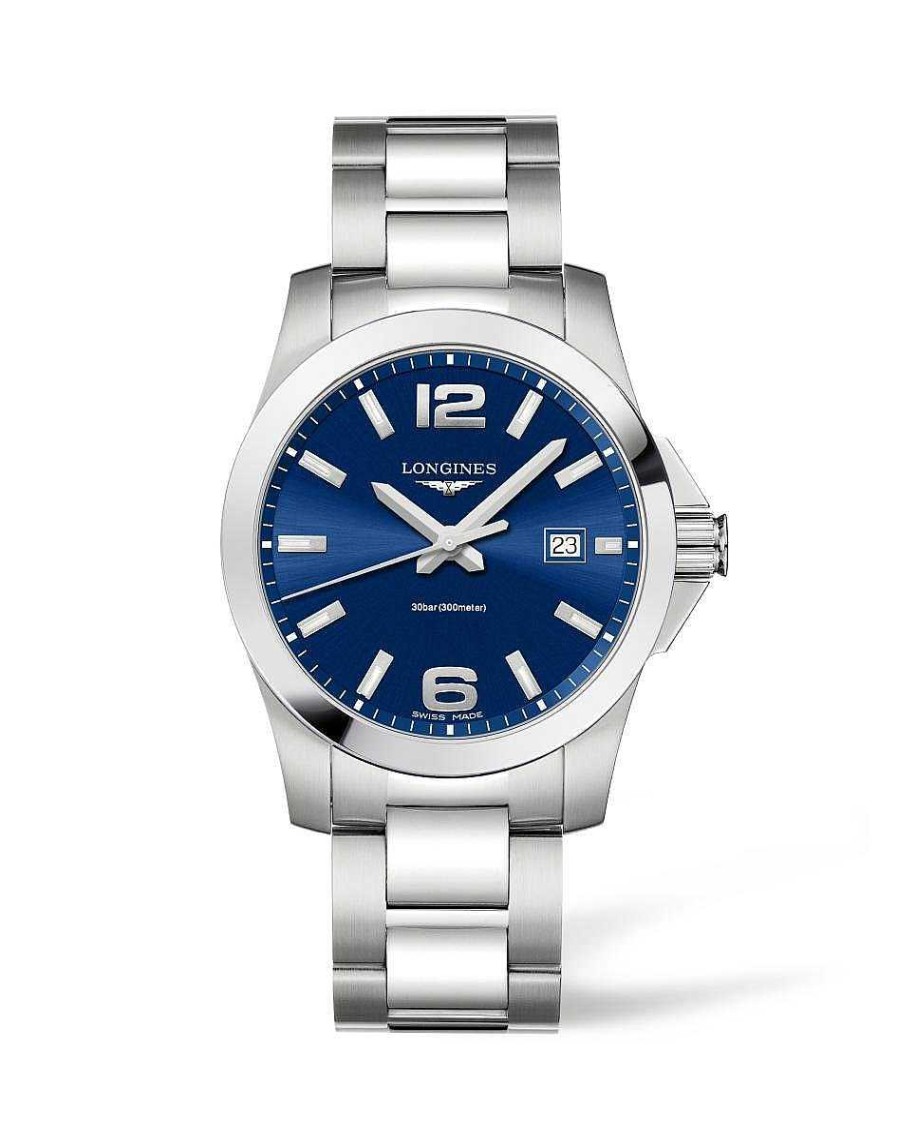 Longines | Reloj Longines Conquest En Acero Y Esfera Azul 41Mm.