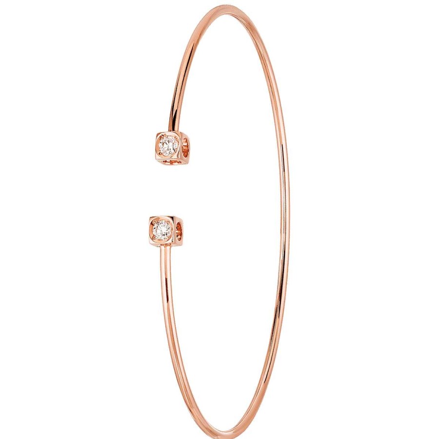 Joyeria Gordillo | Pulsera Le Cube De Oro Rosa Y Diamantes De Dinh Van