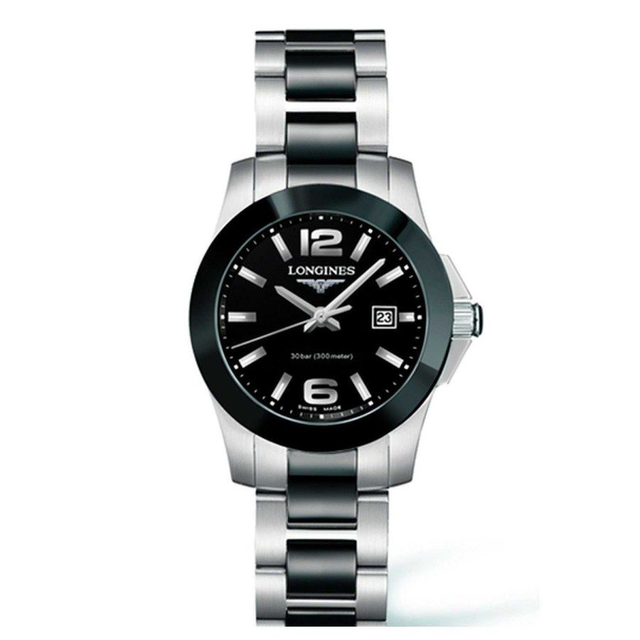 Longines | Reloj Longines Conquest Collection Acero Y Esfera Negra 29.5Mm.