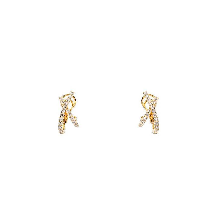 Pendientes | Pendientes Adal Oro Amarillo Y Diamantes