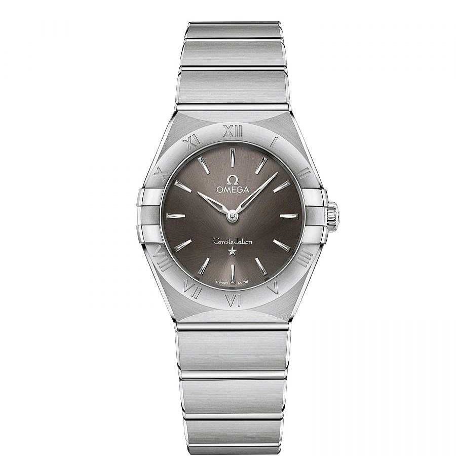 Omega | Reloj Omega Constellation Manhattan En Acero Y Esfera Gris 28Mm.