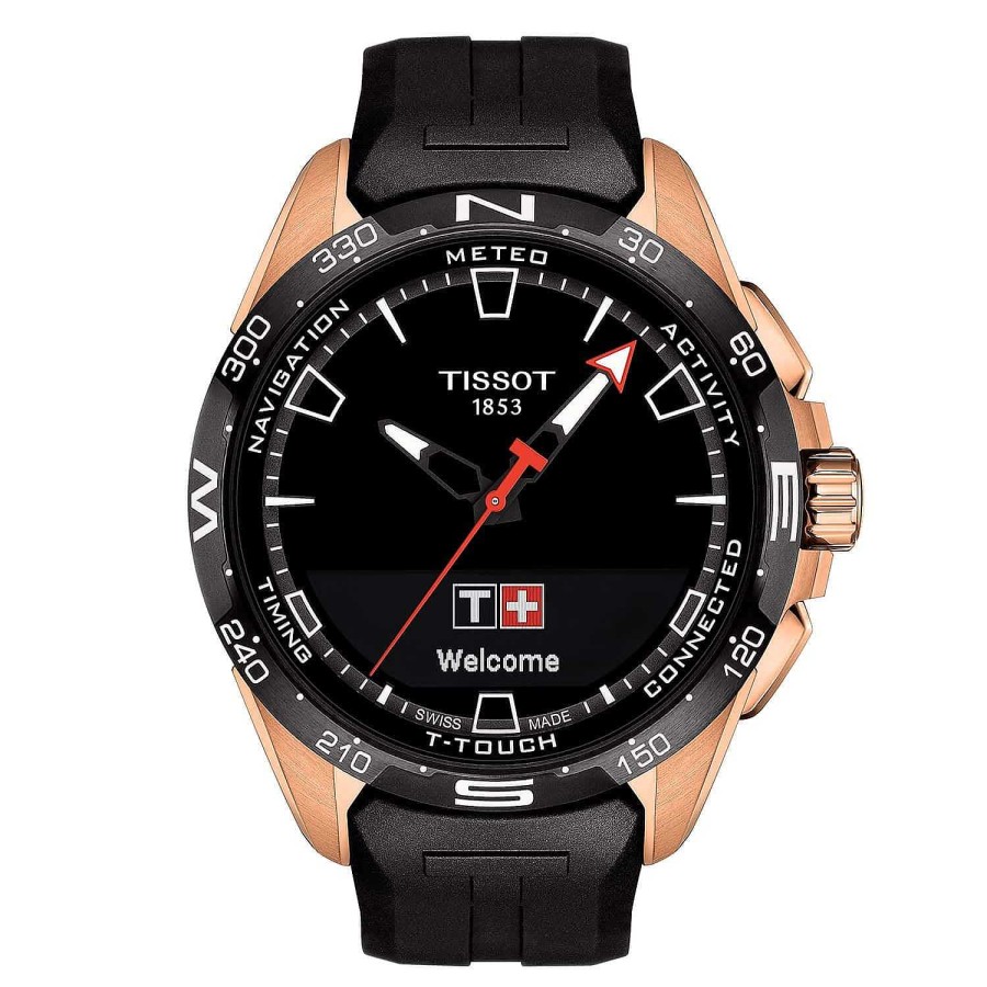 Tissot | Tissot T-Touch Connect Solar Pvd Rosa Caucho Negro