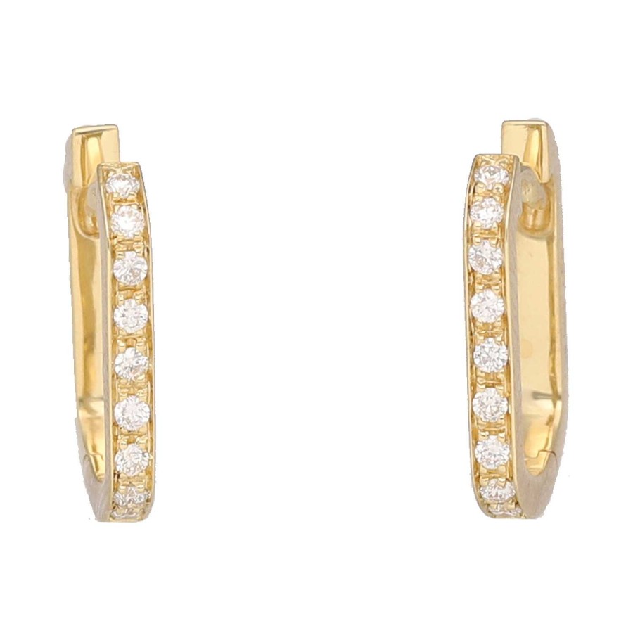 Joyeria Gordillo | Pendientes Oro Amarillo Y Diamantes